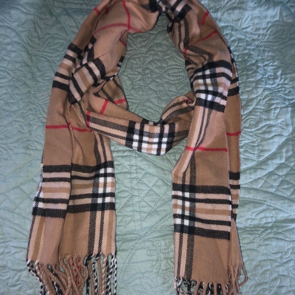 Super Soft Cashmere Feel Plaid Scarf